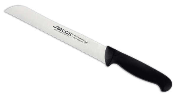 Cuchillo panero ARCOS serie 2900 hoja 214mm negro
