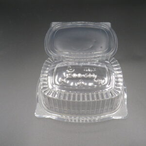 Envases transparentes OPS con tapa bisagra 500ml (50u)